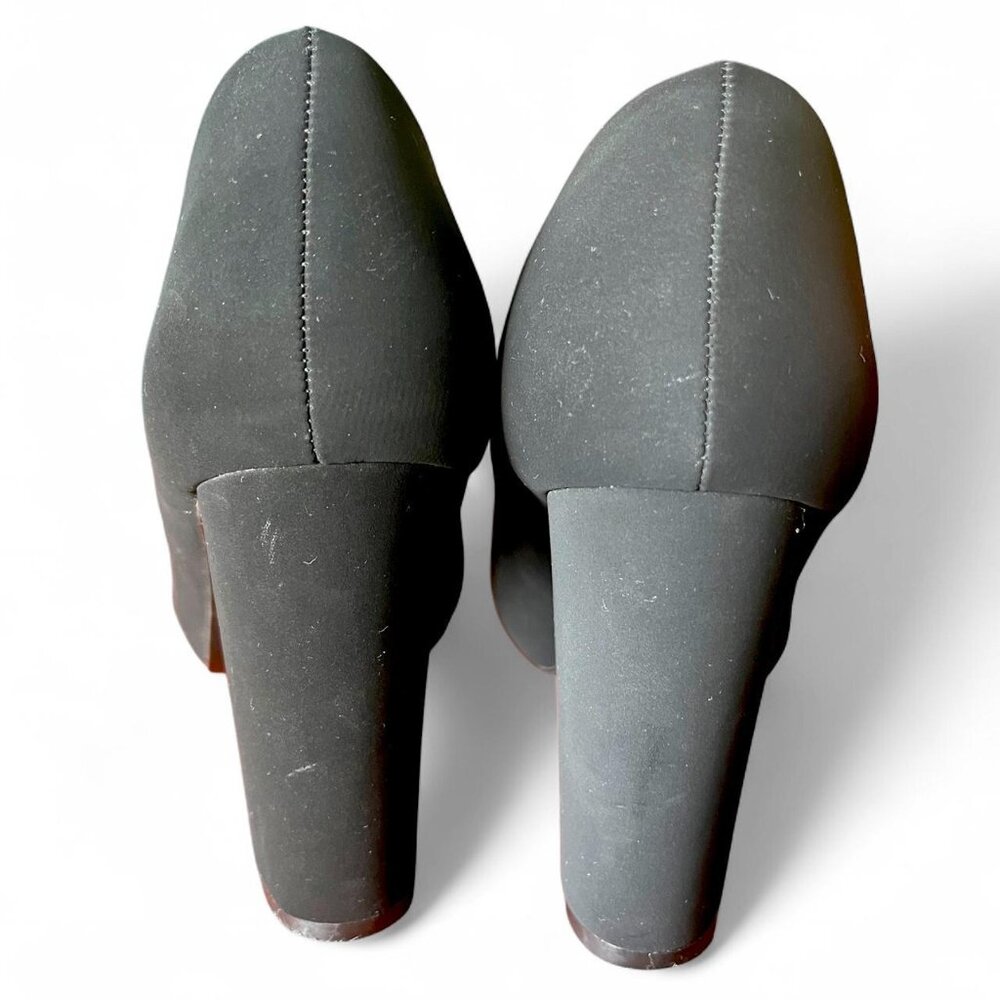 Black Classic Round Toe Pumps - image 5